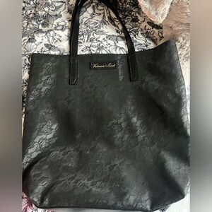 Victoria's Secret Black Floral Tote